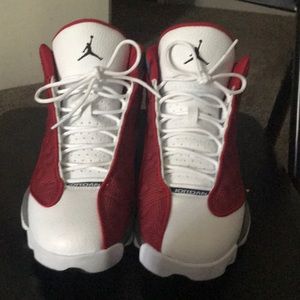 Red flint Jordan 13s